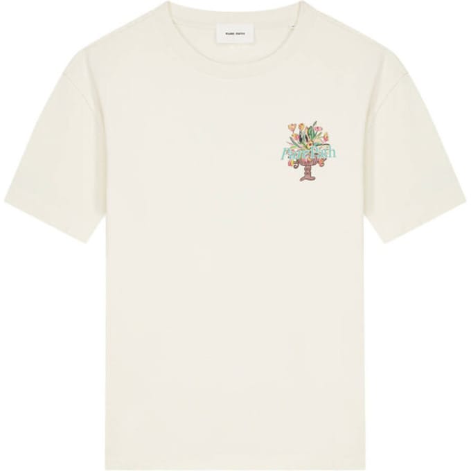 Pure Path T-shirt Flower Vase Ecru  2XL