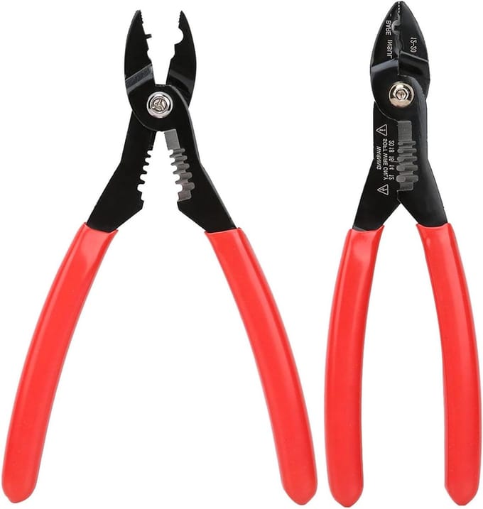 Kabelstriptang - Krimptang - Elektrisch Werk - 4-in-1 Functie - 18 cm - Grijs