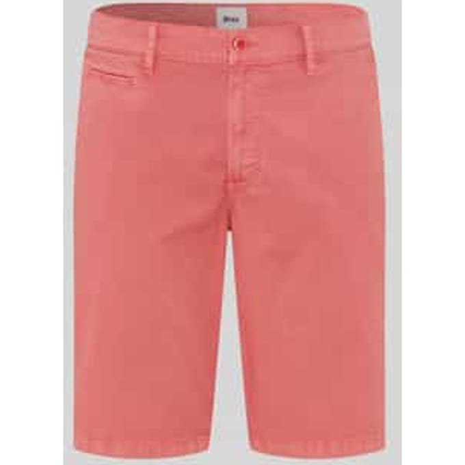 regular fit bermuda van katoenmix