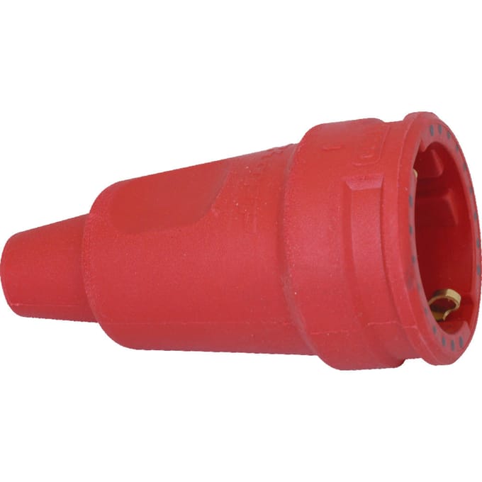 Kopp Contraststekker rood rubber voor zwaar gebruik - 180912005 [10 stuks]