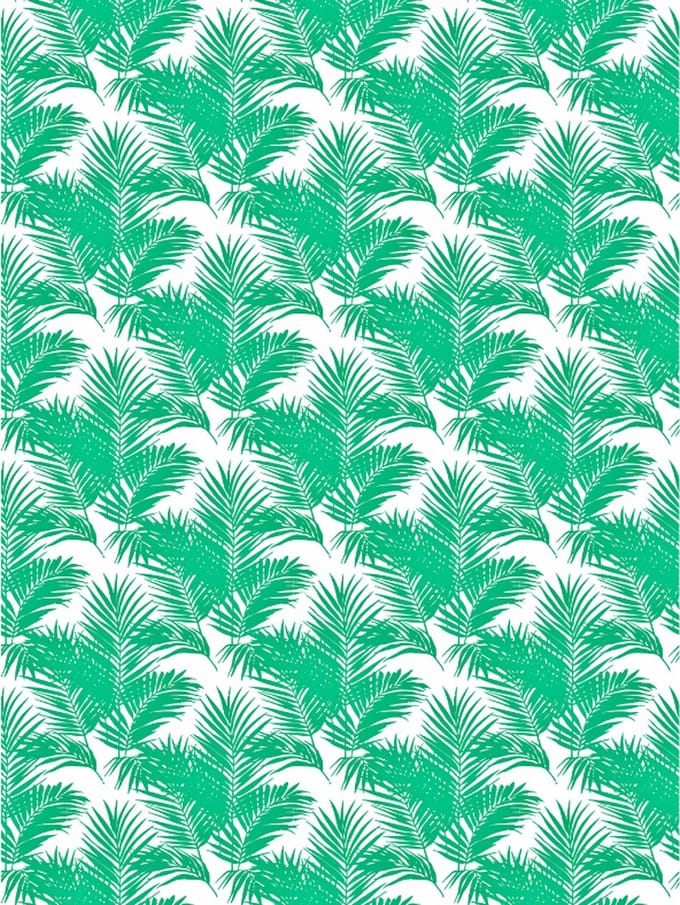 Texture Decopatch papier Palmbladeren groen hotfoil