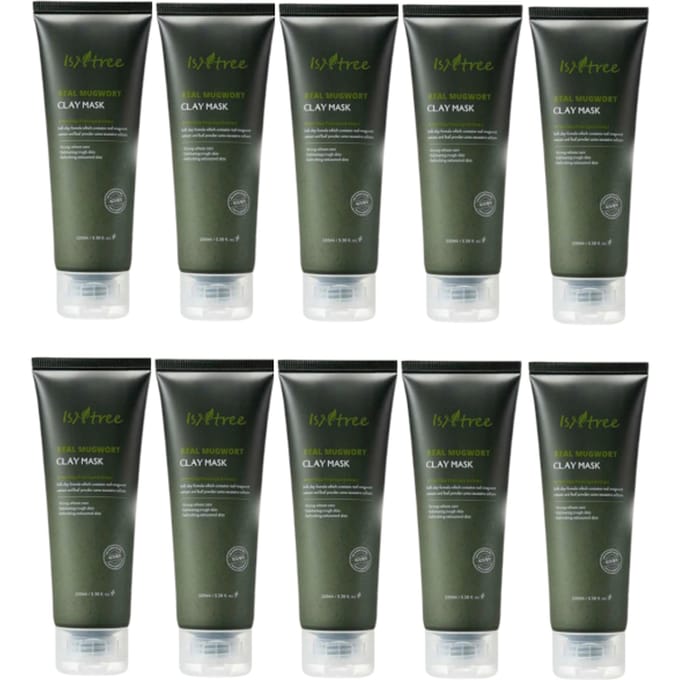 Isntree - Real Mugwort Clay Mask (10elk) Set