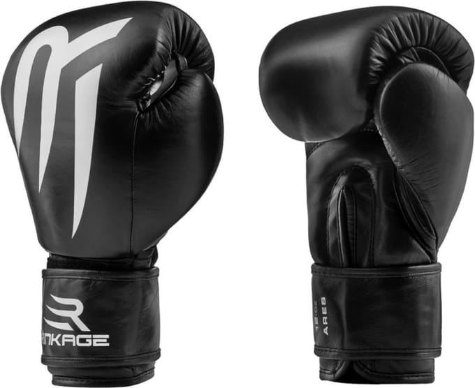 Rinkage Ares Bokshandschoenen - Leer - Zwart 16 oz