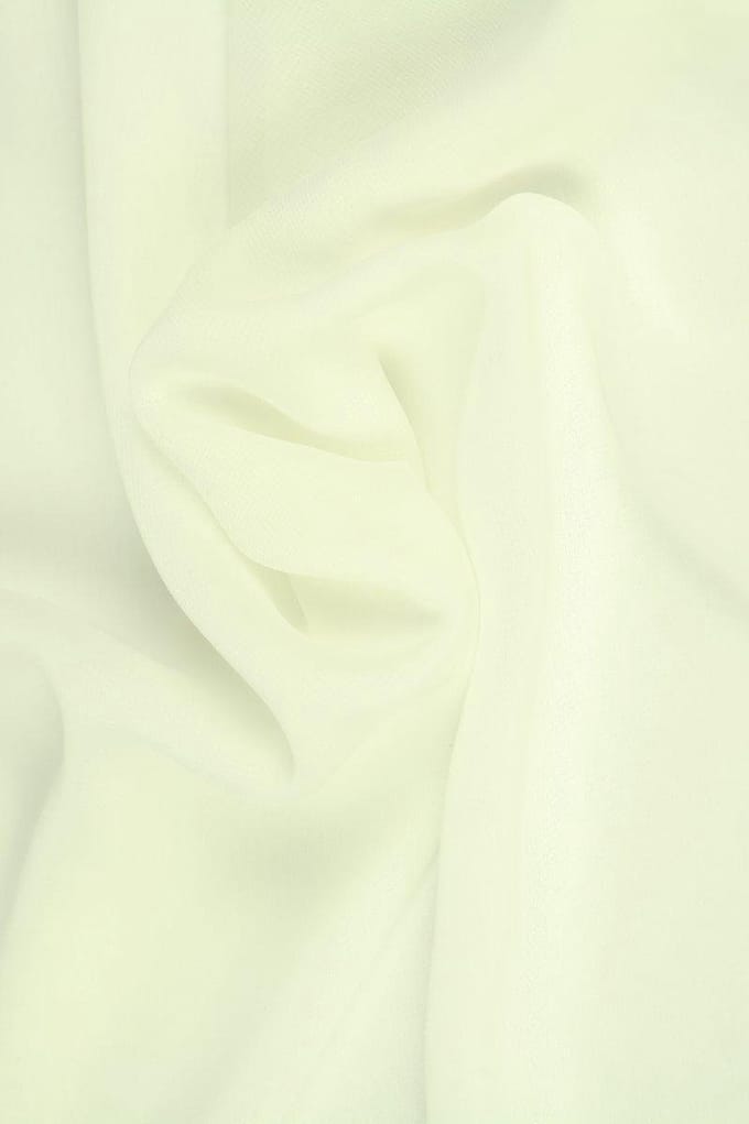 Chiffon stof - Gebroken wit - 15 meter