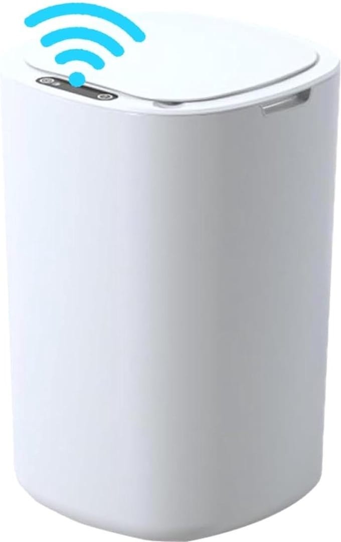 Prullenbak Intelligente Sensor Afvalemmer - Badkamer Inrichting Wit