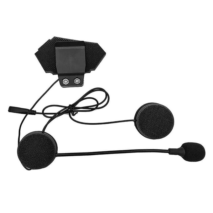 BT12 Motor-BT-headset Helm-headset met microfoon Motor-BT-intercom voor telefoongesprekken zwart