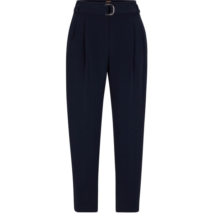 Boss Dames/Dames Tapia Normale Broek met Riem (Blauw)