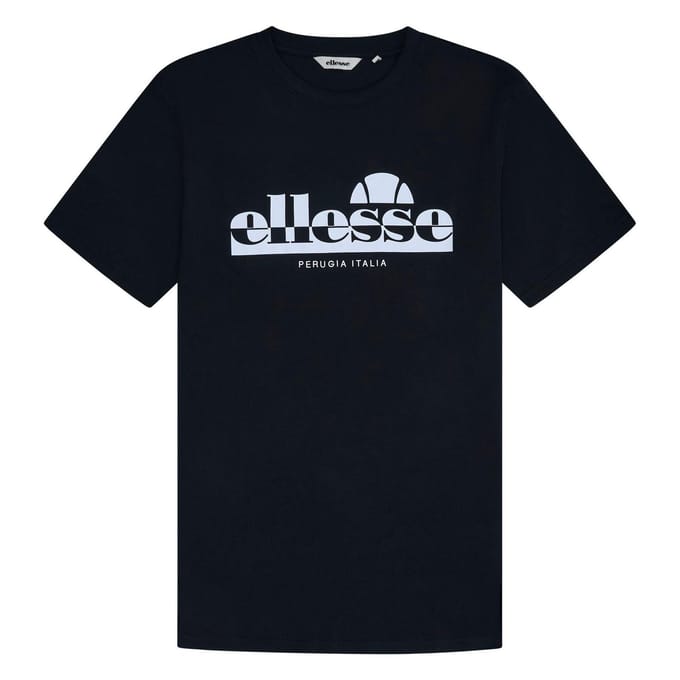 Ellesse Rillas-T-shirt met logo voor heren (Zwart)