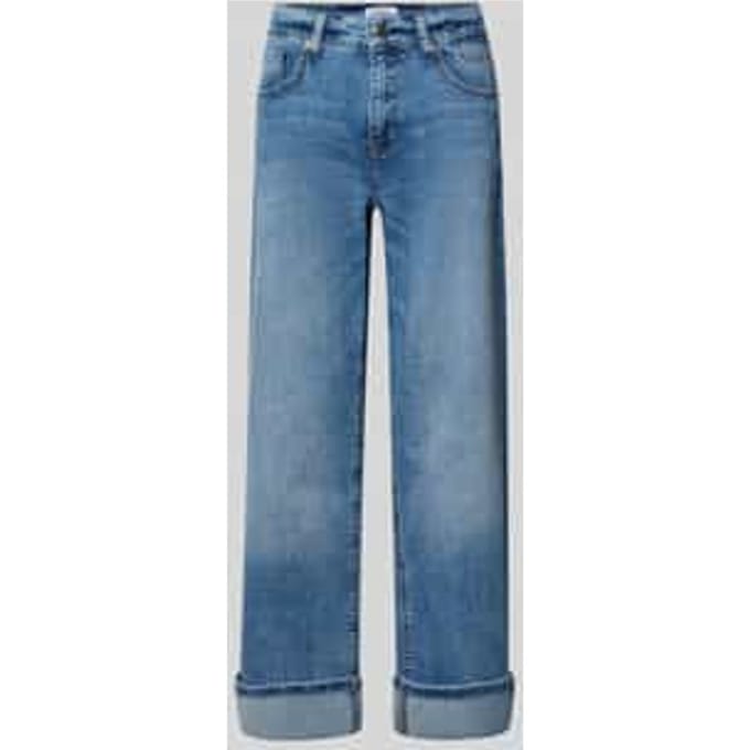 straight fit jeans van katoenmix model 'GAIA'