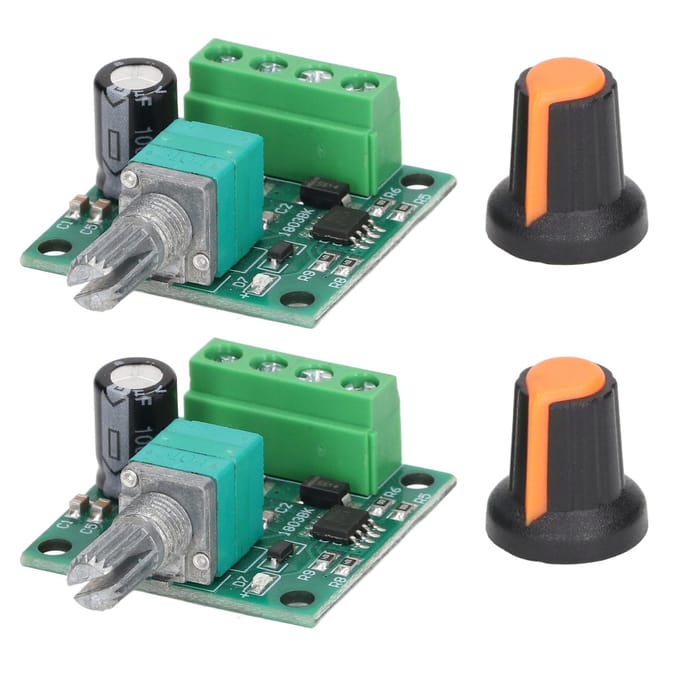 2 ensembles de contrôleur de vitesse de moteur, régulateur de commutateur de commande PWM DC 1.8V ?12 V pour pompe de ventilateur
