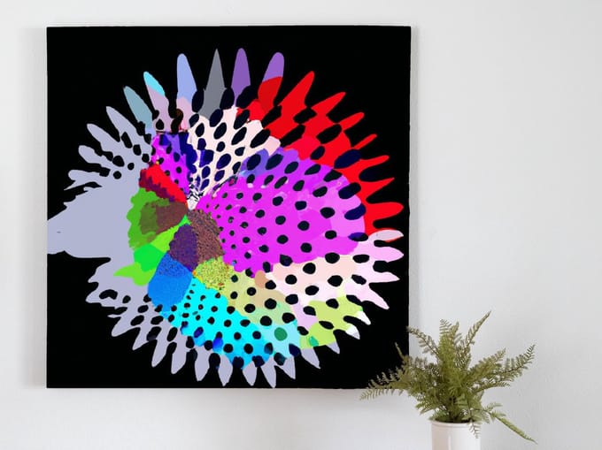 Rainbow scaled splendor | Rainbow-Scaled Splendor | Kunst - centimeter op | Foto op | Rainbow scaled splendor | Rainbow-Scaled Splendor | Kunst - centimeter op | Foto op | Forex | 100 × 100 cm