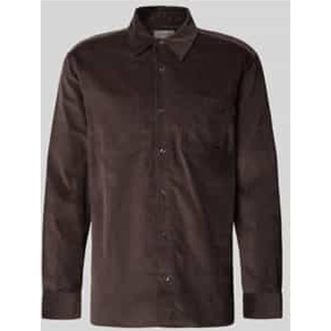 Easy fit corduroy overhemd met borstzakken