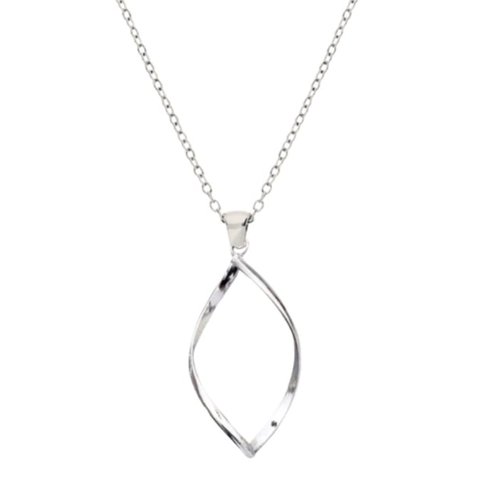 Ketting -Single -Twist zilverkleur 45 cm- Charme Bijoux