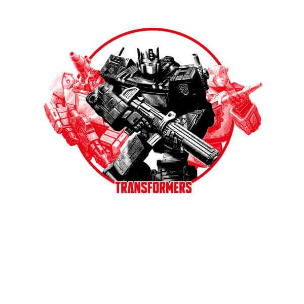 Transformers Earthrise Retro Unisex Ringer T-Shirt - Wit / Rood - M - Wit