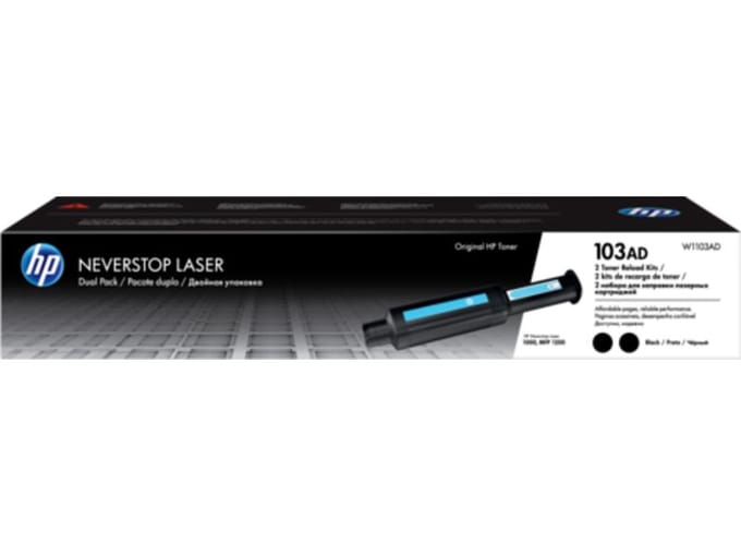 HP W1103AD / 103AD 2-Pack Reload Kit Black Toner