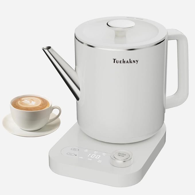 Waterkoker Temperatuurkeuze - Slimme Ketel - Drankjes Bereiden - 24-uurs Programmering - 1 Liter - Wit