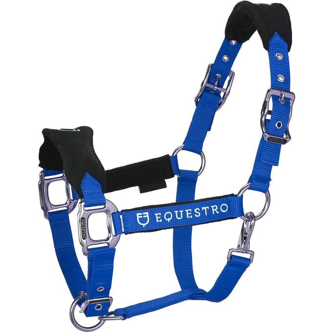 Nylon halster en longe voor paard in nylon Equestro