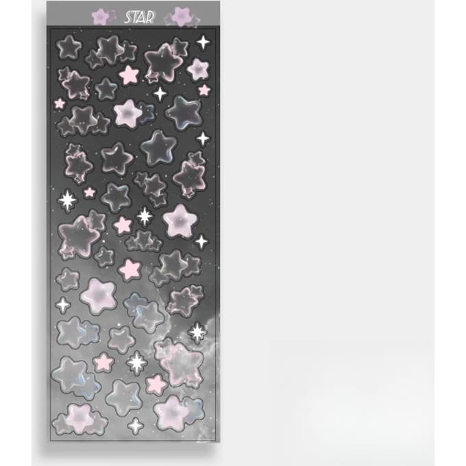 Sterren Decal Stickers Scrapbooking Schrijfwaren Harten Stickers Bubble Deco Sticker DIY Journal Planner