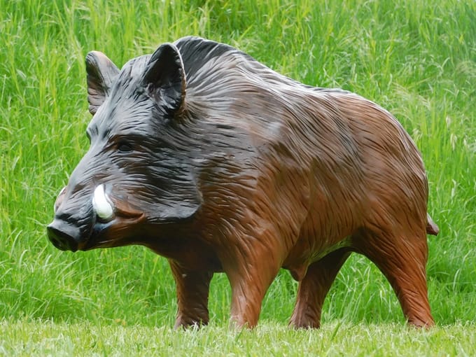 Wild Zwijn - Everzwijn - 100 cm - Polystone