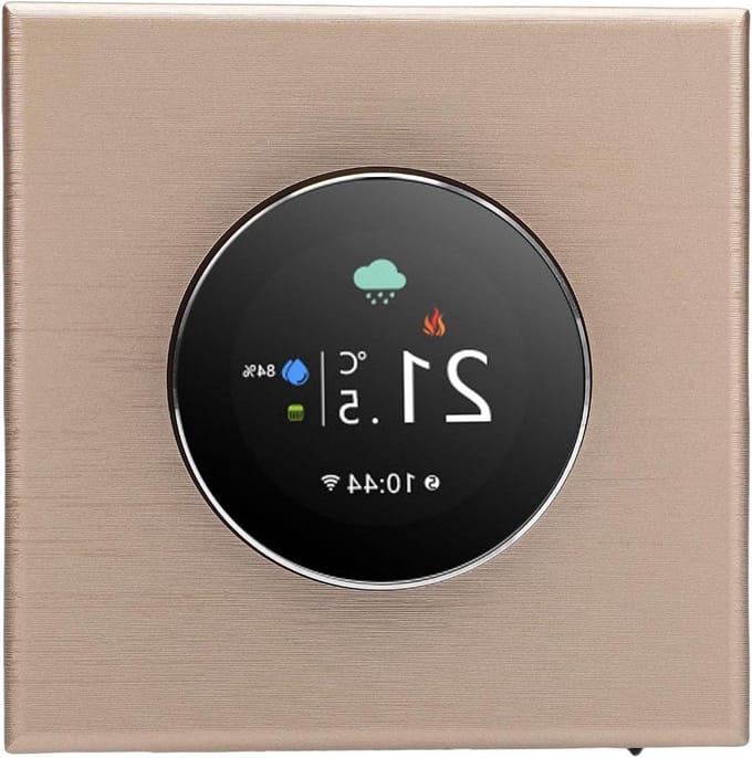 Slimme Thermostaat - App Bediening - Verwarming Regelen - TFT Kleurendisplay - 86x86mm - Wit