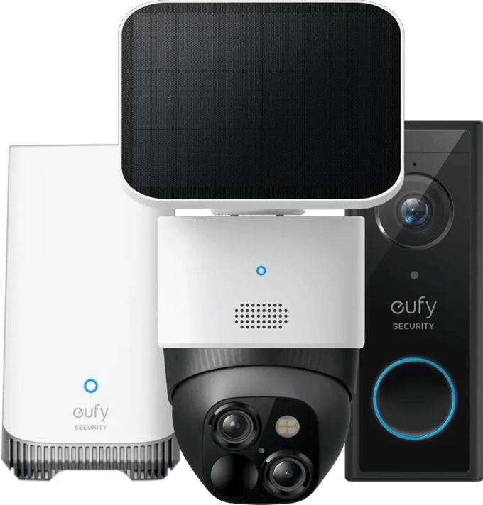 Eufycam Solocam S340 + Eufy Video Doorbell E340 + Homebase 3