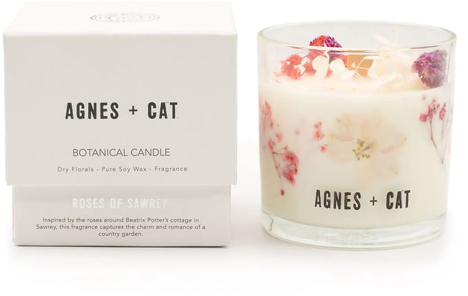 Agnes + Cat Botanische Sojawaskaars - Rozen van Sawrey