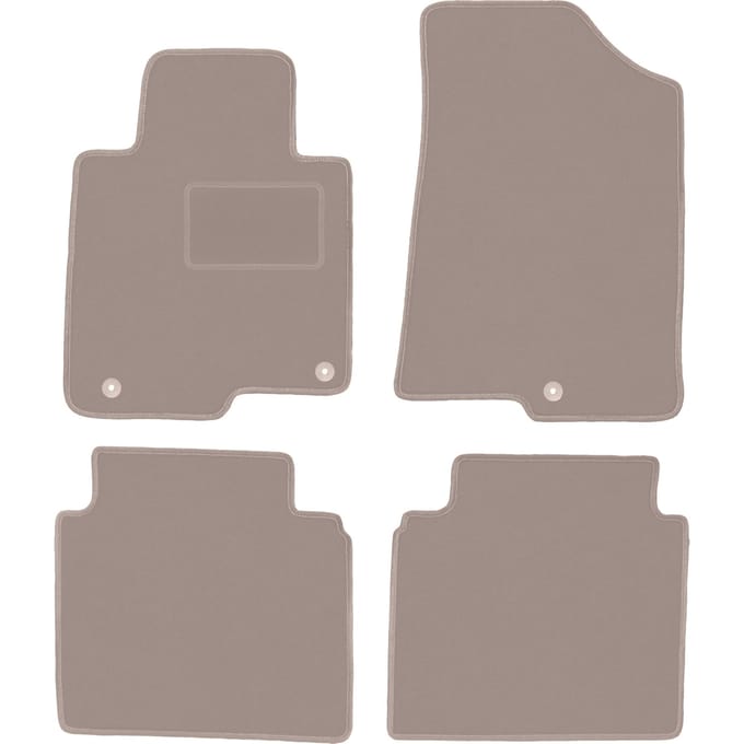 Beige velours matten voor: Kia Optima IV SW stationwagen (2015-)
