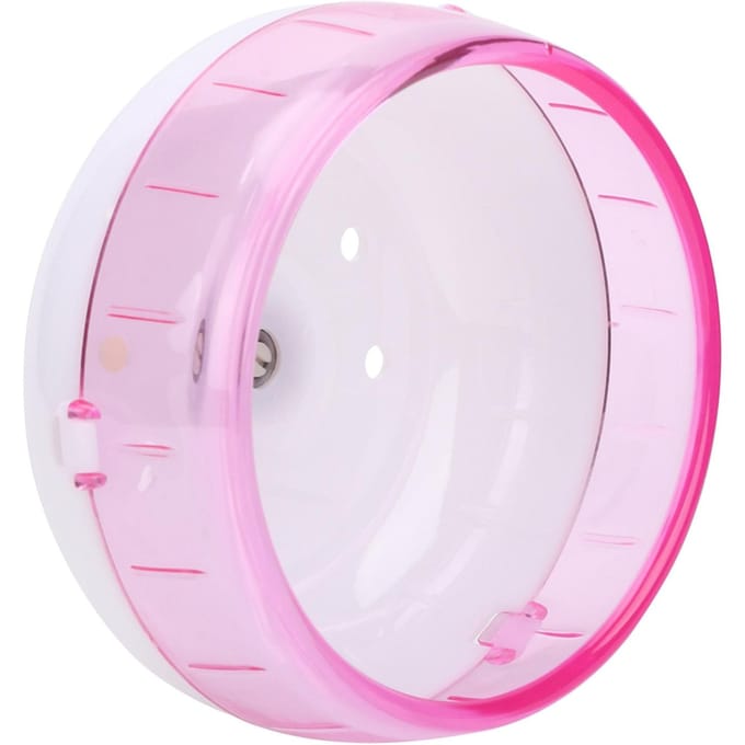 Plastique Super Silencieux Rouleau Exercice Roue de Course Jouet pour Petits Animaux Hamster Cochon d'Inde ChinchillaRose white