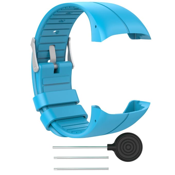 Montre polaire de remplacement en Silicone, bracelet réglable M400, avec outils noir