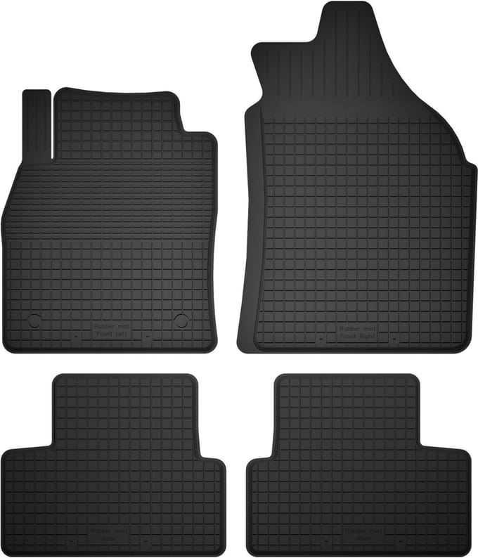 Wielganizator BasicProtect Serie - Rubber Automatten - 1,5 cm Rand - Citroen C5 Aircross - 2019-