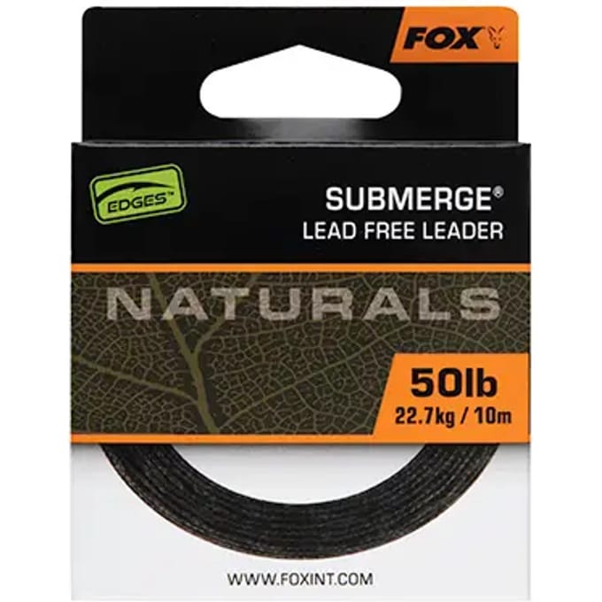 Vlechten Fox Naturals Submerge Leader 10 m/50lb/22,7 kg