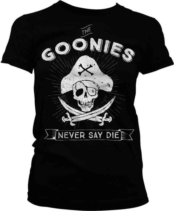 The Goonies Dames Tshirt -S- Never Say Die Zwart