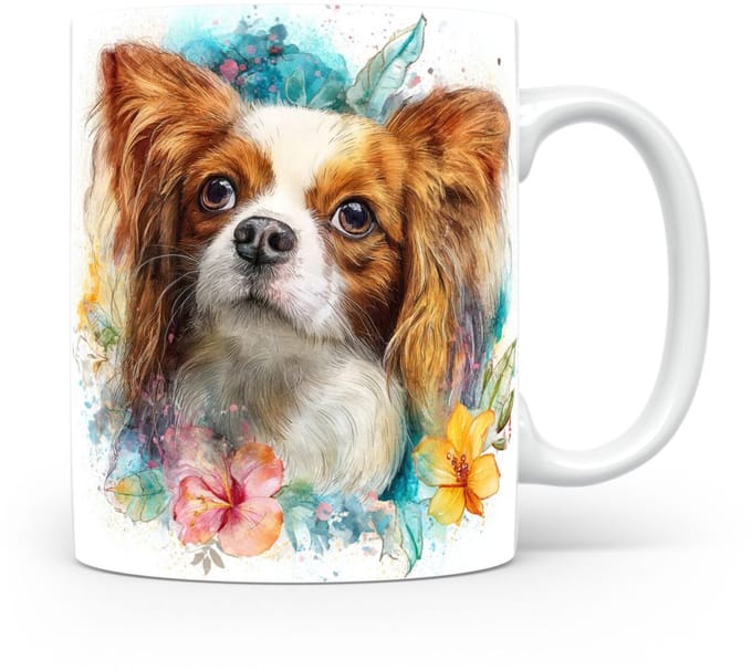 Beker Vlinderhondje / Papillon