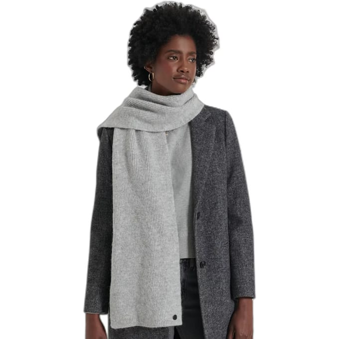 Superdry Studios Luxe Sjaal Grijs Vrouw