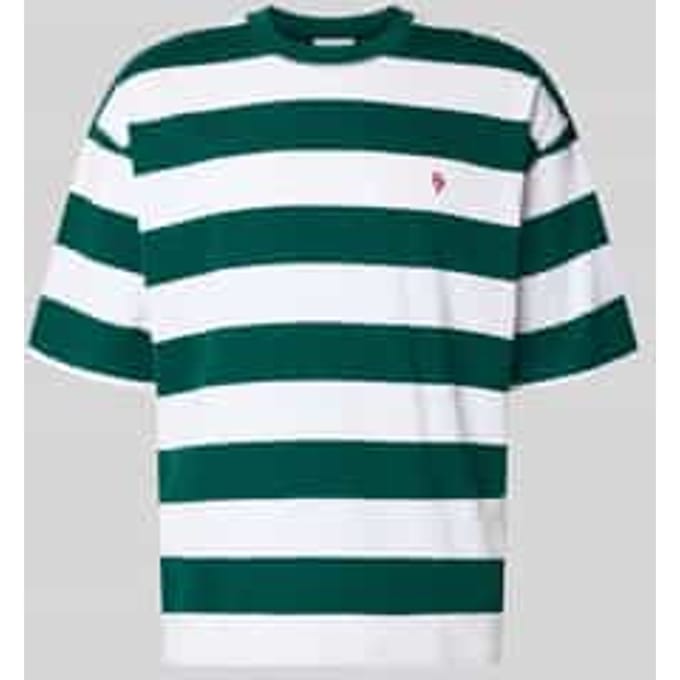 T-shirt met Labelstitching en Ronde hals