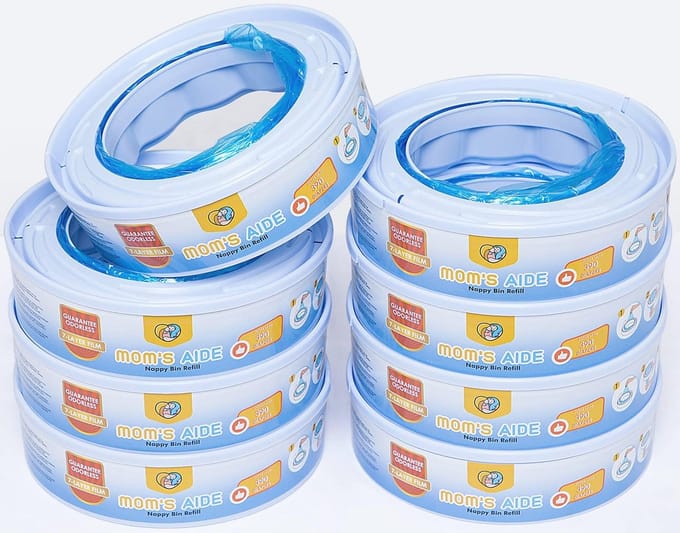 Navulverpakking voor Luiereters - Compatibel met Simplee Sangenic (8 Stuks)