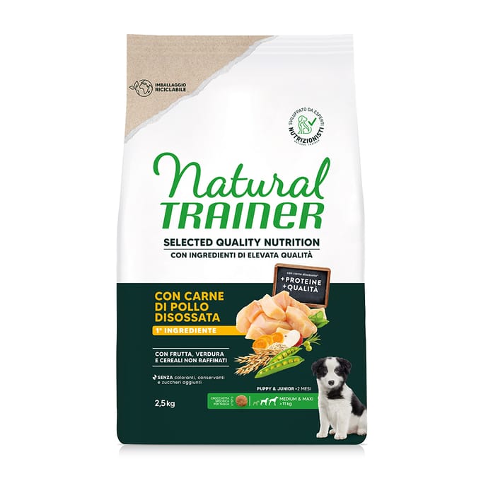 Natural Trainer Selected Quality Nutrition Puppy Medium & Maxi Kip - 2,5 kg