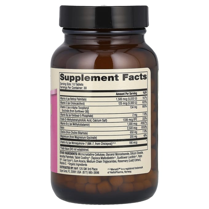 Dr. Mercola, Multivitamine Mini Tabletten, Vrouwen, 300 Tabletten