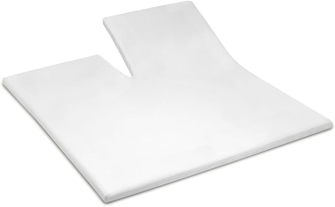 YOON molton katoen enkele split Wit - 140x200 cm - 100% katoen - topmatras