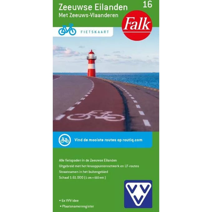 Falkplan - fietskaart 16 Zeeuwse Eilanden