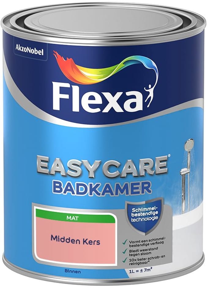 Flexa - Easycare Badkamer - Midden Kers - Mengverf - 1 L