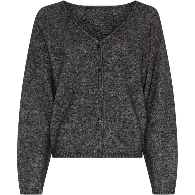 Regular fit gebreid jack met alpaca-figuur model 'Milania Hope'