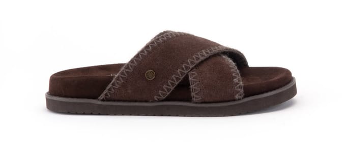 Warmbat Nyah Suede Dames Sandalen - Choco