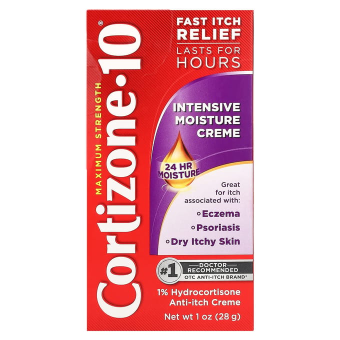 Cortizone 10, Maximale Kracht, Intensief Hydraterende Crème, 1 oz (28 gram) black