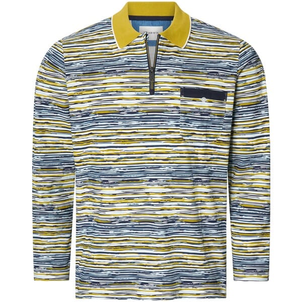 Babista herren Poloshirt Met Lange Mouwen - 48/50 - geel - Plus Size