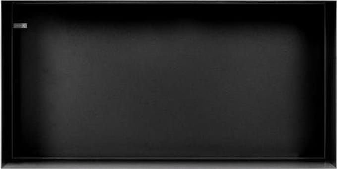 Looox Colour BoX inbouwnis - 60x30x10cm - RVS Zwart mat