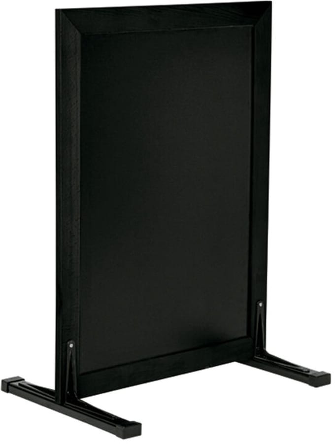 Securit® Woody kleine stoepstandaard in zwart, 80 cm