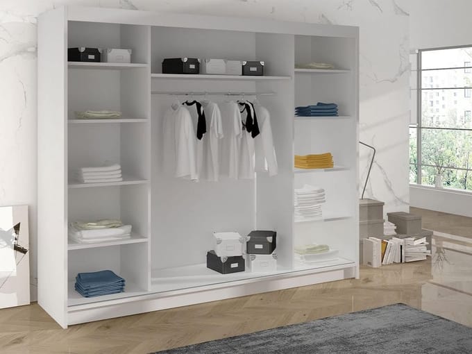 Kledingkast Wit - Medahomestore