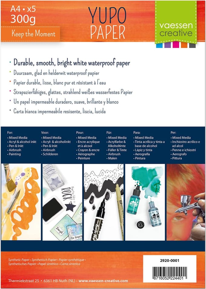 Florence Papier - Yupo - Wit - A4 - 5st
