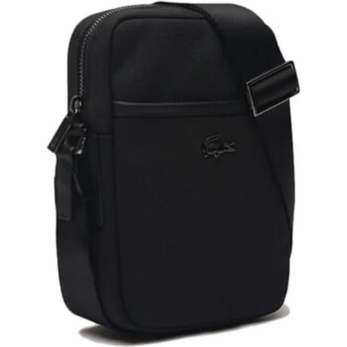 LACOSTE schoudertas Vertical Camera Bag Noir zwart